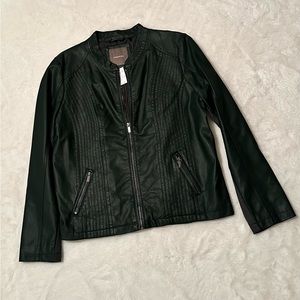Maurice’s Green Faux Leather Jacket, XL, brand new